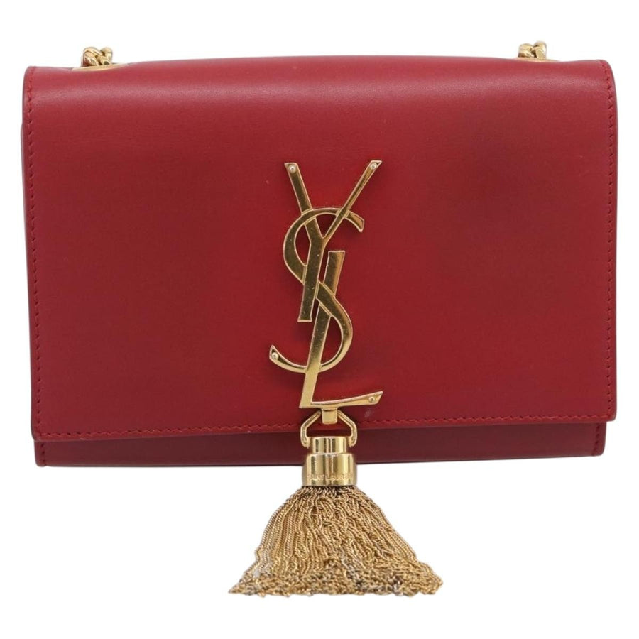 Saint Laurent Classic Monogram Leather Red Bag