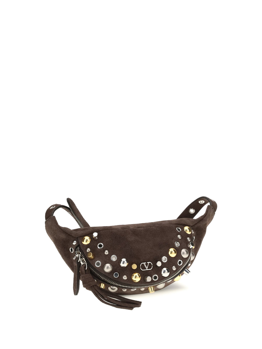 Valentino Garavani Nellcôte Belt Bag — Brown Calf Leather