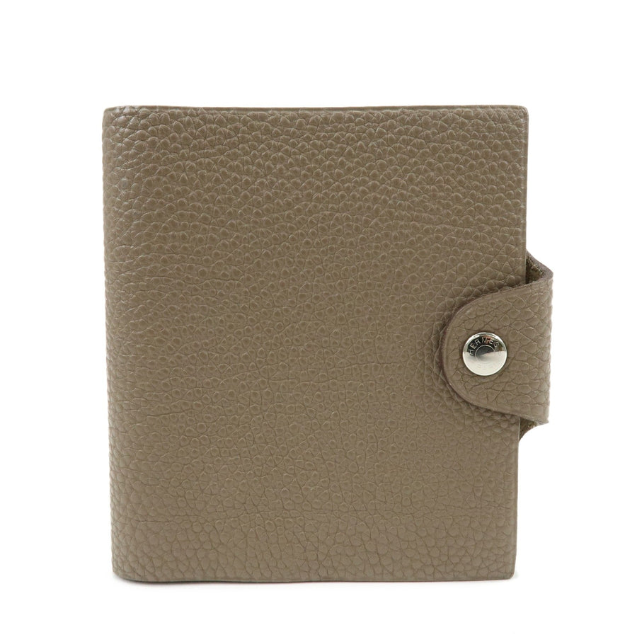 Hermes Ulysses Agenda Cover Leather Beige Bag