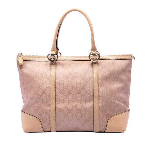GG Metallic Canvas Lovely Tote - Image 1