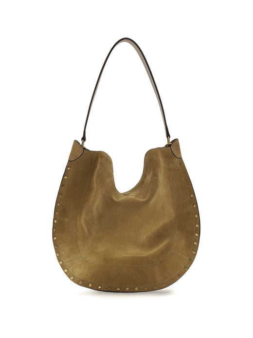 Isabel Marant Oskan Shoulder Bag — Beige Calf Leather Bos Taurus
