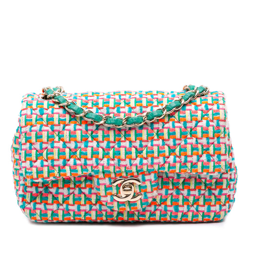 Mini Rectangular Classic Tweed Single Flap - Image 1