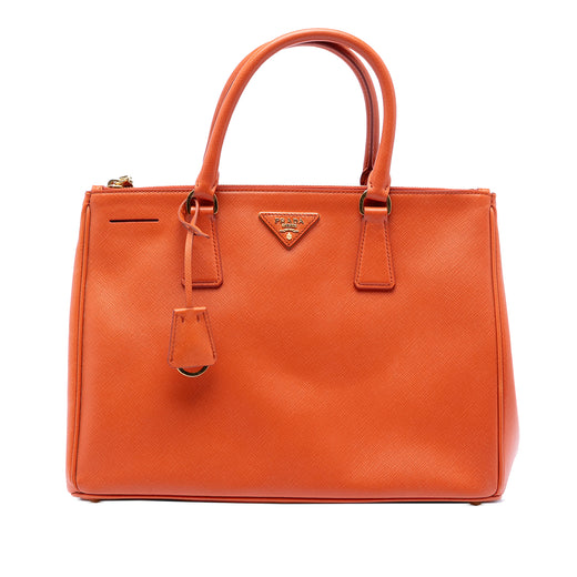 Medium Saffiano Lux Galleria Double Zip Satchel - Image 1