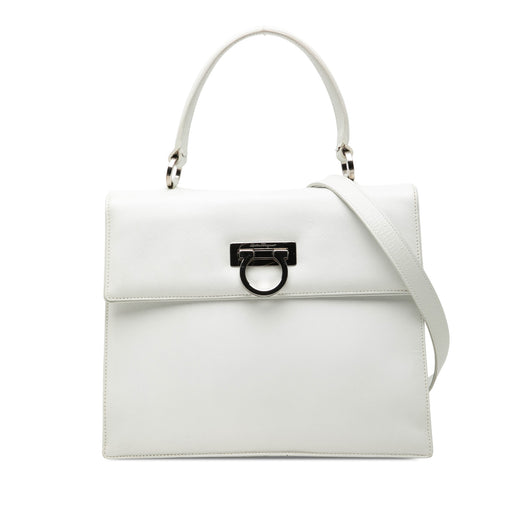 Leather Gancini Satchel - Image 1