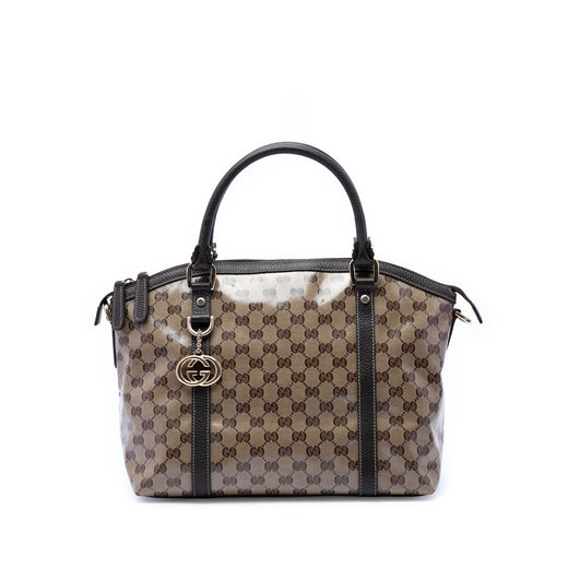 Medium GG Crystal Charm Dome Satchel - Image 1