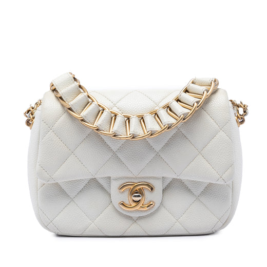 Mini Quilted Caviar Chain Soul Flap - Image 1