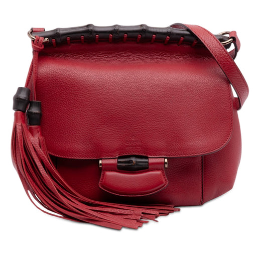 Medium Leather Bamboo Nouveau Fringe Crossbody - Image 1
