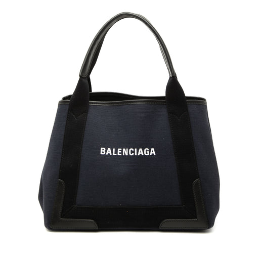 Canvas Navy Cabas Tote S - Image 1