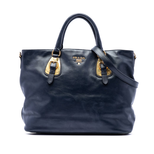 Soft Calfskin Open Convertible Shopping Tote - Image 1
