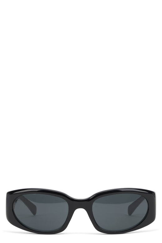 Celine 4s347cplb Acetate Wrap-Around Sunglasses — Black