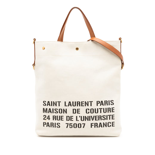 Canvas Stencil Logo Convertible Tote - Image 1
