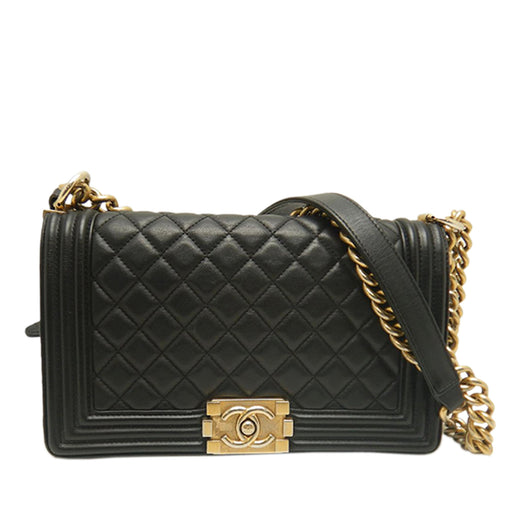 Old Medium Quilted Lambskin Boy Flap - Image 1