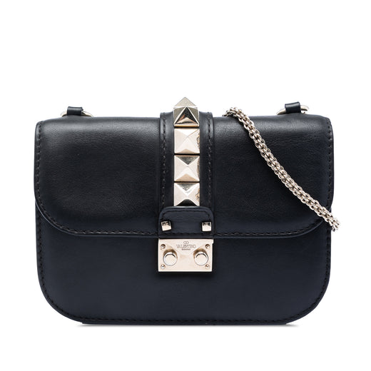 Small Leather Rockstud Glam Lock Crossbody - Image 1