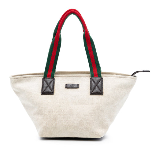 GG Canvas Web Tote - Image 1