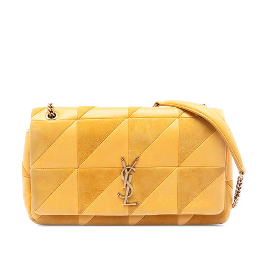 Medium Lambskin and Suede Patchwork Jamie Shoulder Bag - Image 1
