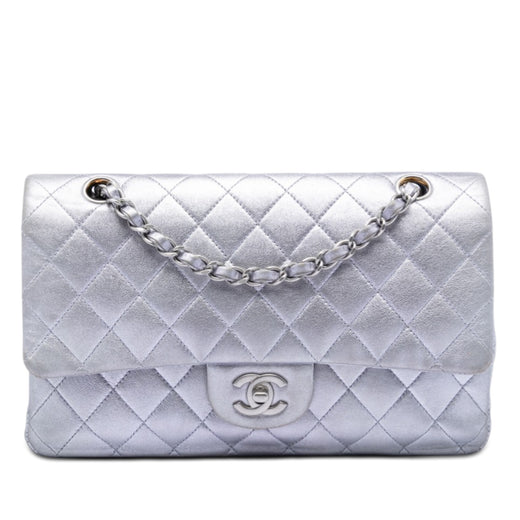 Medium Classic Metallic Lambskin Double Flap - Image 1