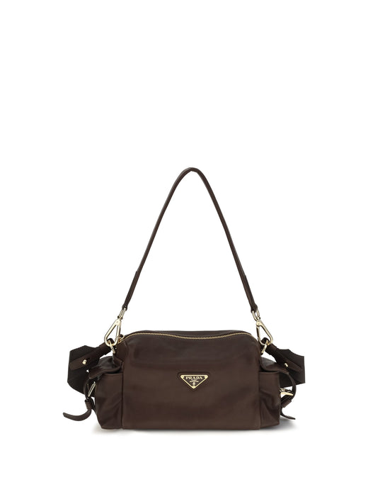 Prada Explore Shoulder Bag — Brown Nappa Leather / Calf