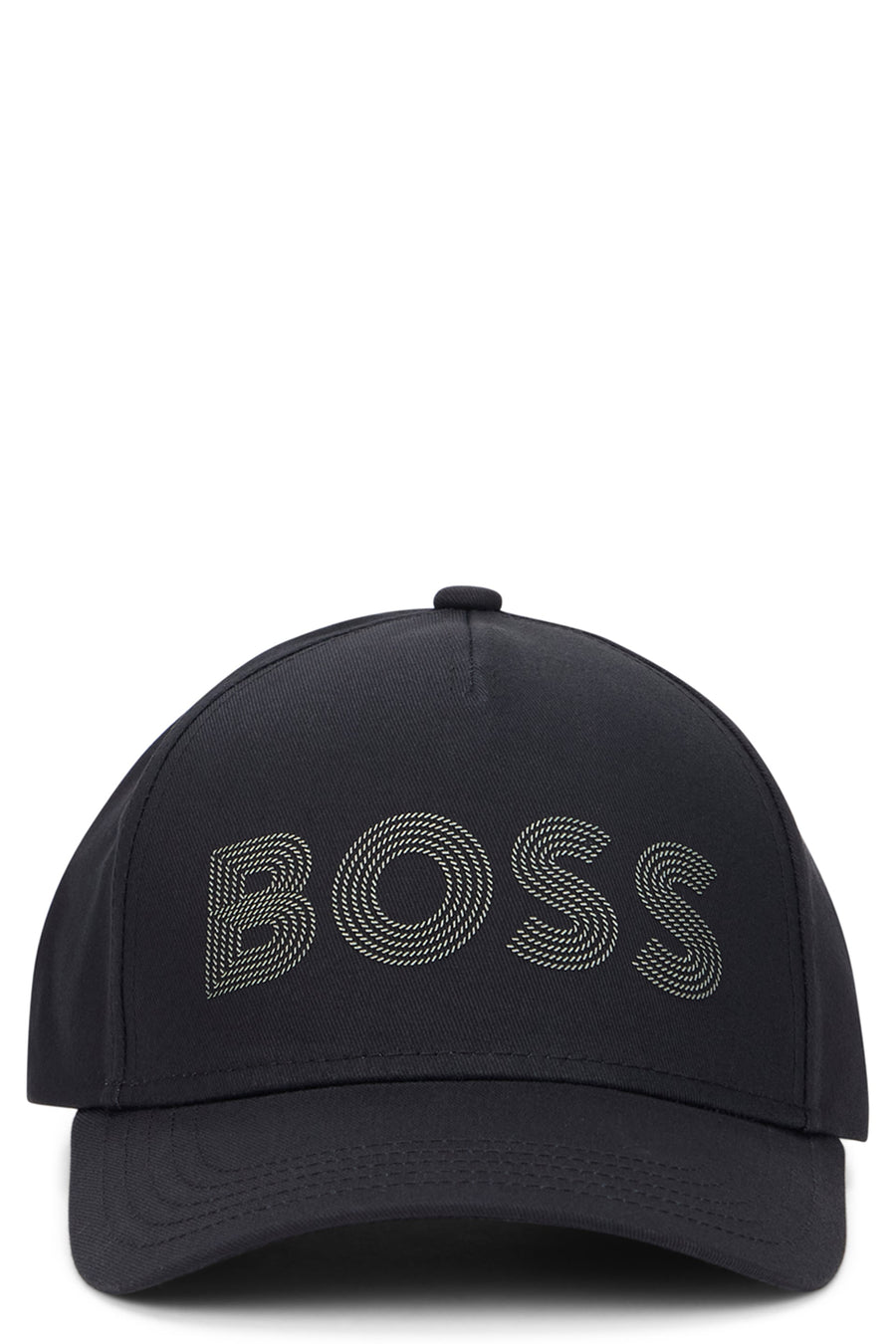 Hugo Boss 50544417 Logo-Embroidered Cotton Baseball Cap — Black Caps