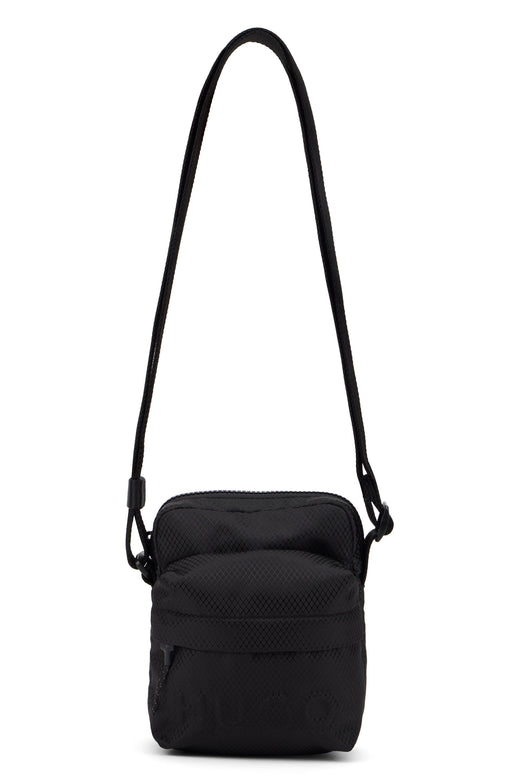 Hugo Boss Technical Polyester Shoulder Bag — Black