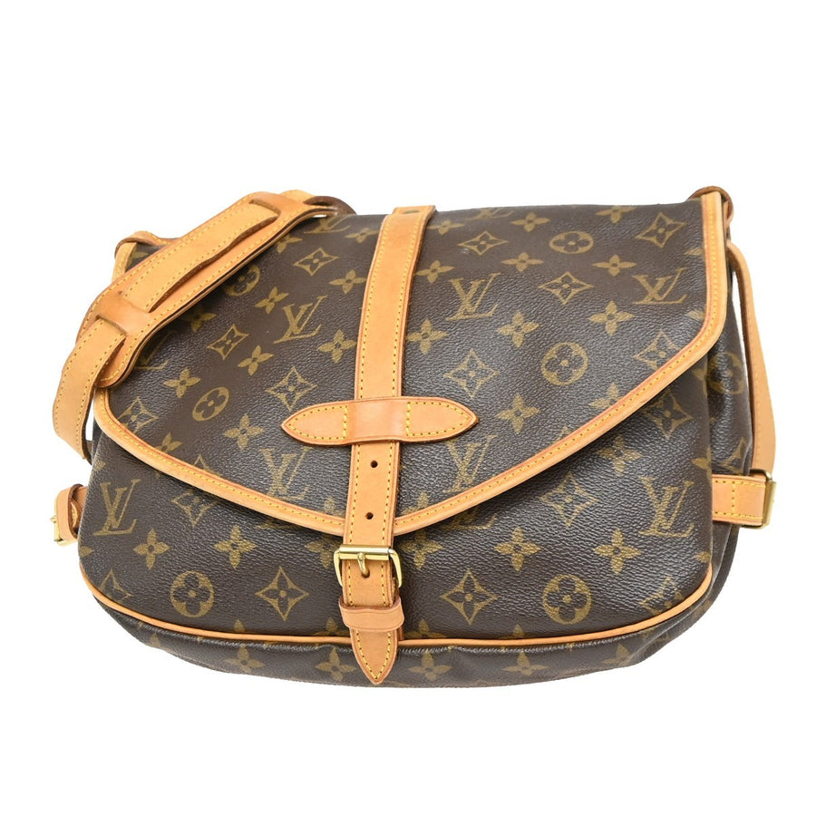 Louis Vuitton Saumur Monogram Canvas Brown Bag