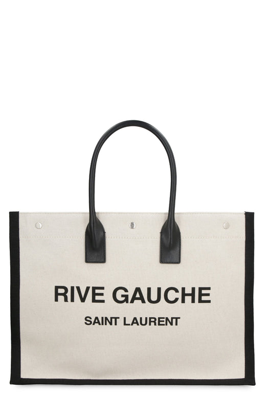 Saint Laurent Tote Bag — Beige Leather
