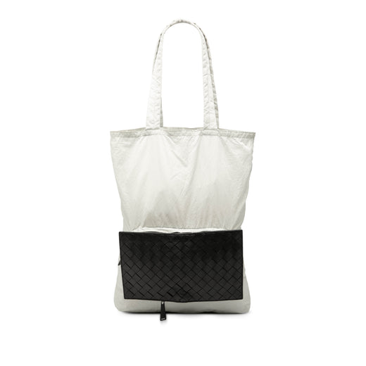 Intrecciato Trimmed Nylon Eco Tote - Image 1