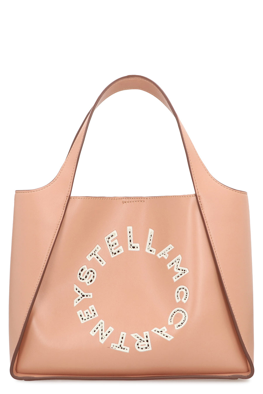 Stella Mccartney Logo-Embellished Tote Bag — Pink Polyurethane