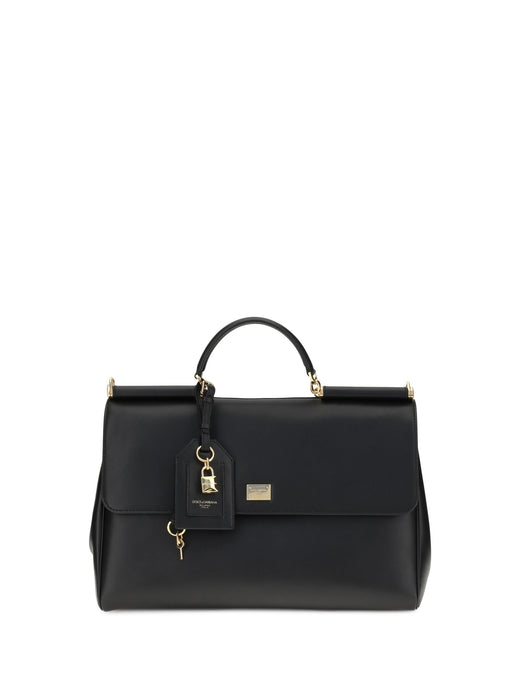 Dolce & Gabbana Calf Leather Shoulder Bag — Black Bos Taurus