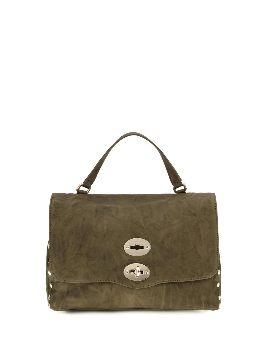 Zanellato Top Handle Bag — Brown Suede