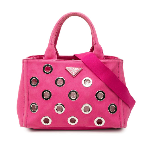 Small Canvas Canapa Grommet Satchel - Image 1