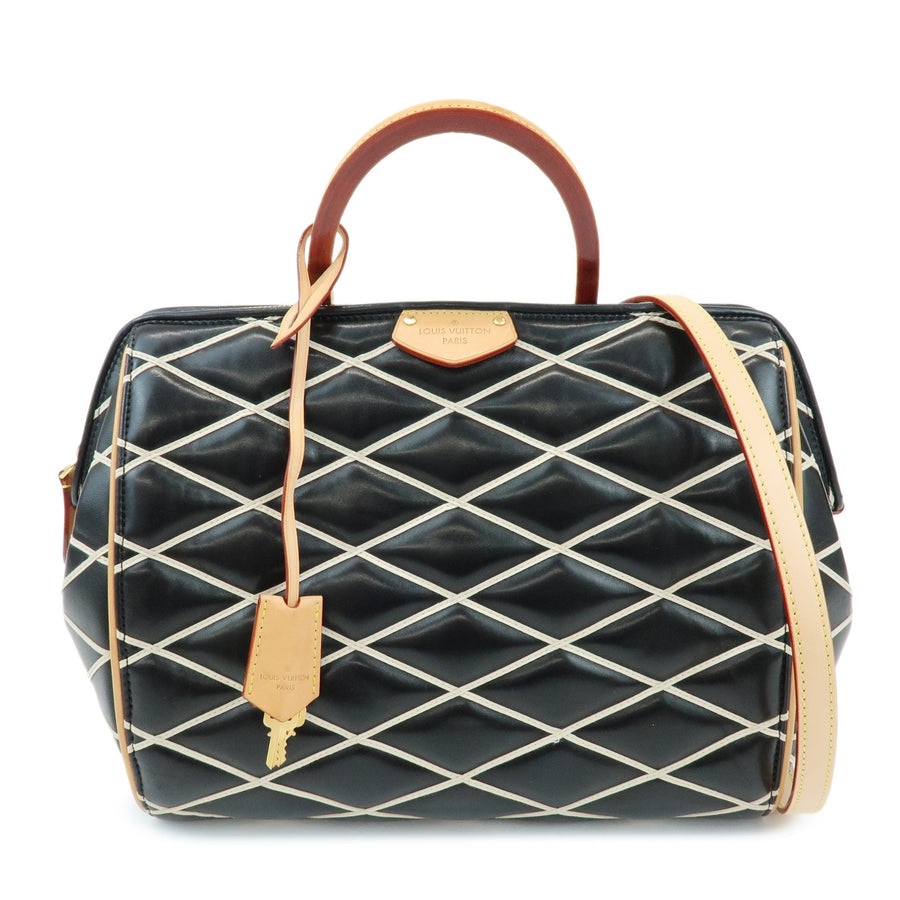 Louis Vuitton Doc Malletage Leather Black Bag