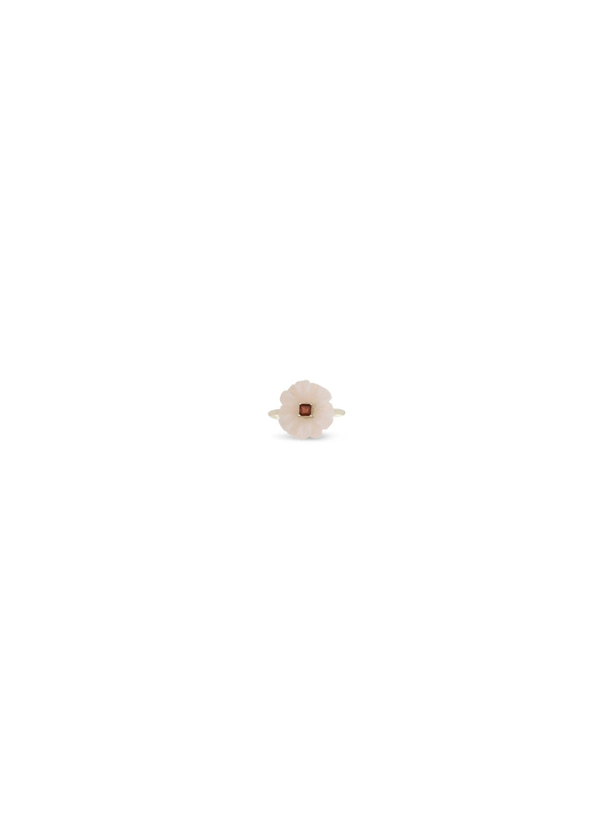 Aliita Blossom Ring — Beige Metal Rings