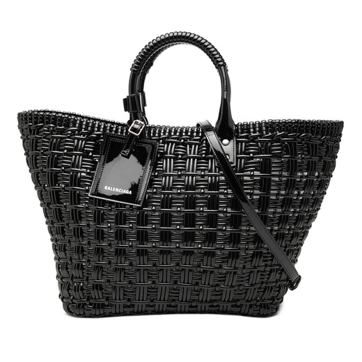 Small Faux Leather Bistro Basket Bag - Image 1