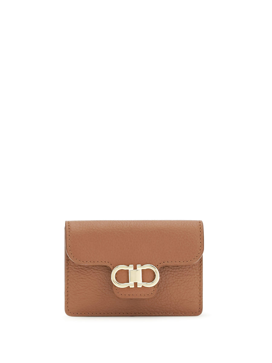 Ferragamo Wallet — Beige Calf Leather Bos Taurus