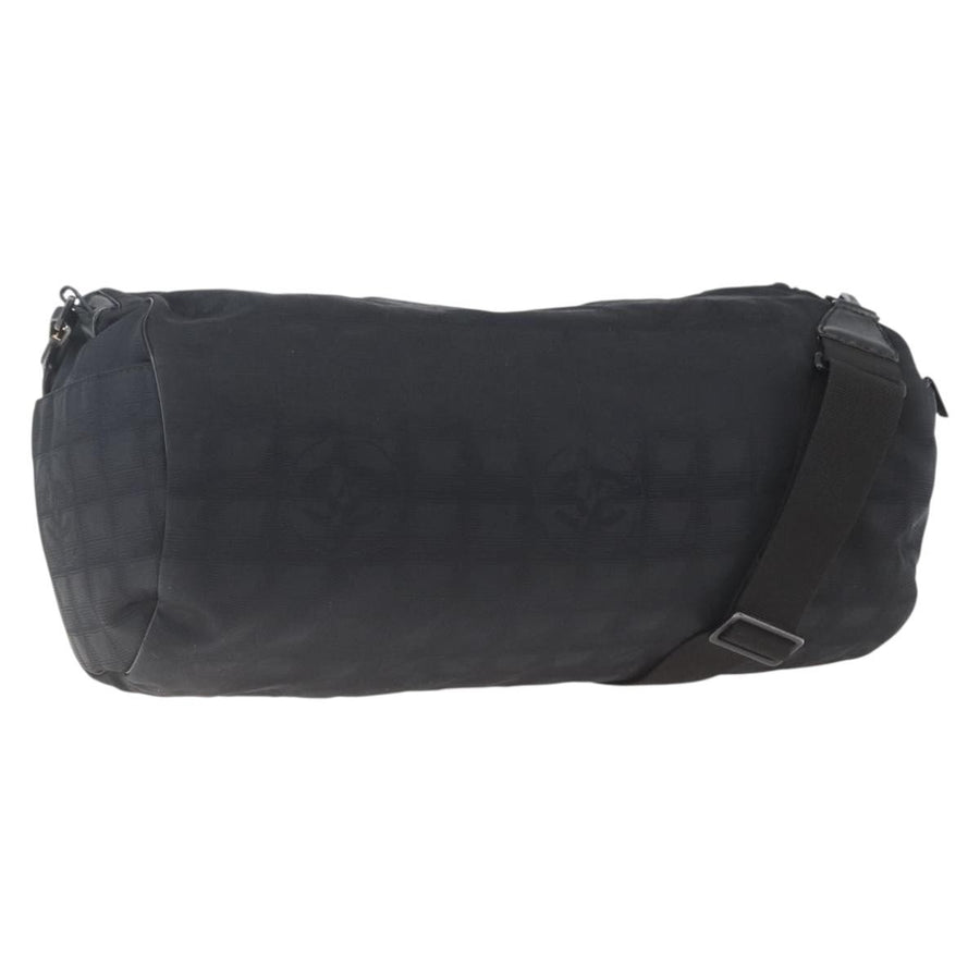 Chanel Travel Line Boston Nylon Black Bag
