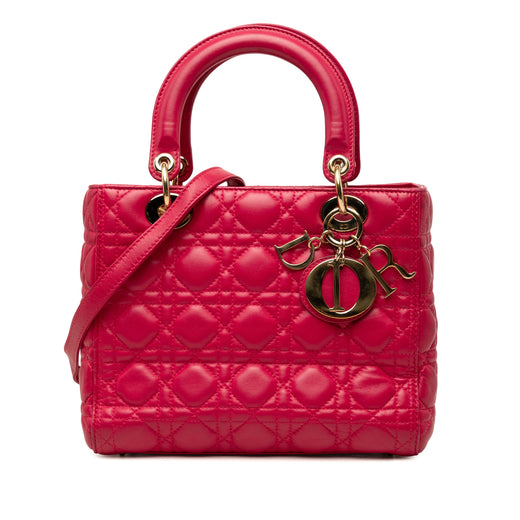 Medium Lambskin Cannage Lady Dior - Image 1