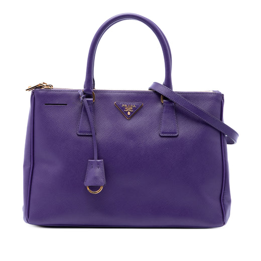 Medium Saffiano Lux Galleria Double Zip Satchel - Image 1