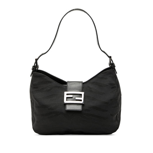 FF Zebra Print Canvas Shoulder Bag - Image 1