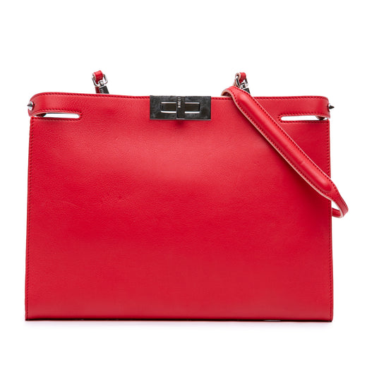 Leather Peekaboo Clutch Crossbody - Image 1