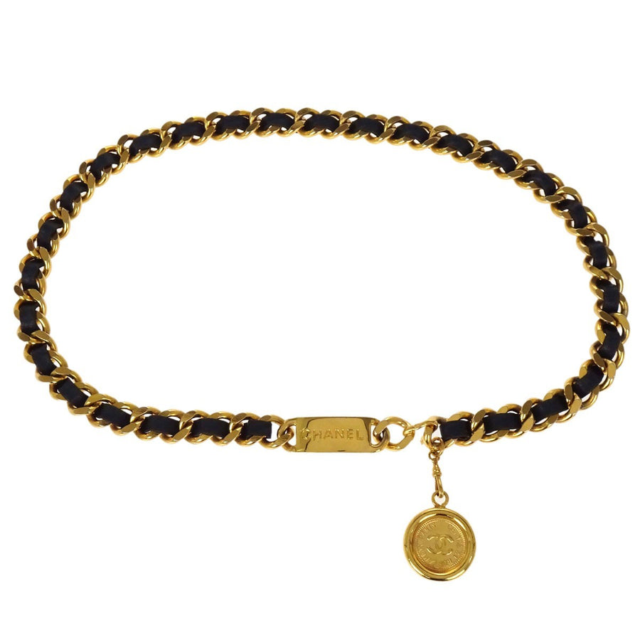 Chanel Vintage Multi Cc Chain Belt Metal Gold Gold_plated