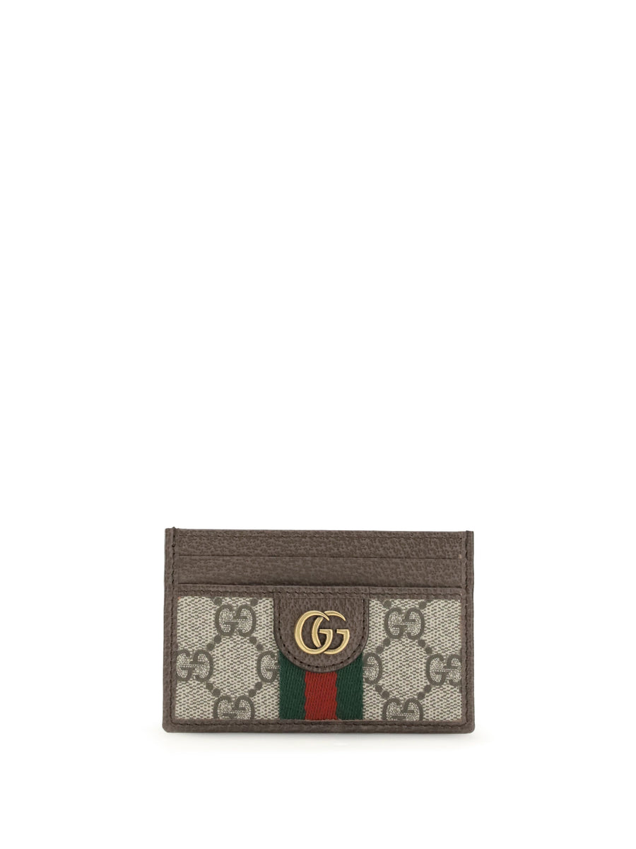 Gucci Ophidia Card Case — Brown Polyurethane Cases