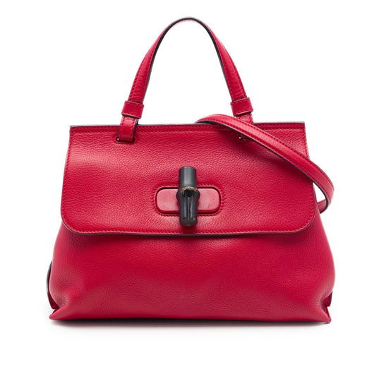 Small Calfskin Bamboo Daily Satchel - Image 1