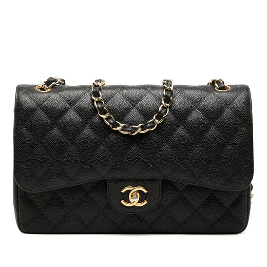 Jumbo Classic Caviar Double Flap - Image 1