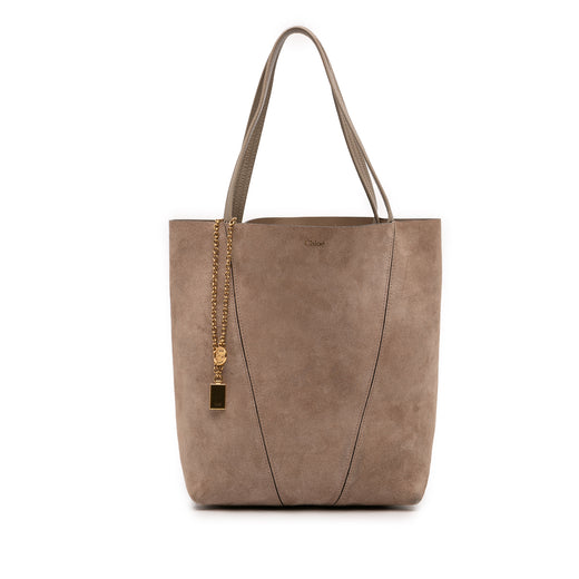 Medium Suede Spin Tote - Image 1