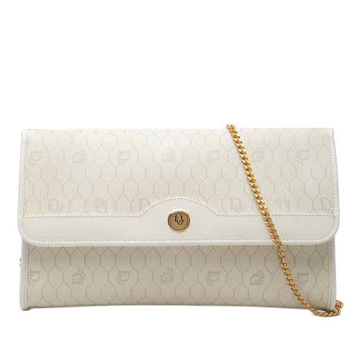 Honeycomb Coated Canvas Chain Shoulder Bag - Image 1