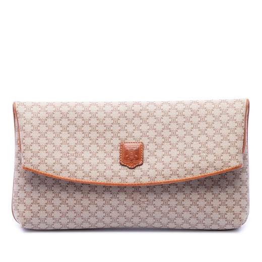 Macadam Coated Canvas Clutch - Image 1