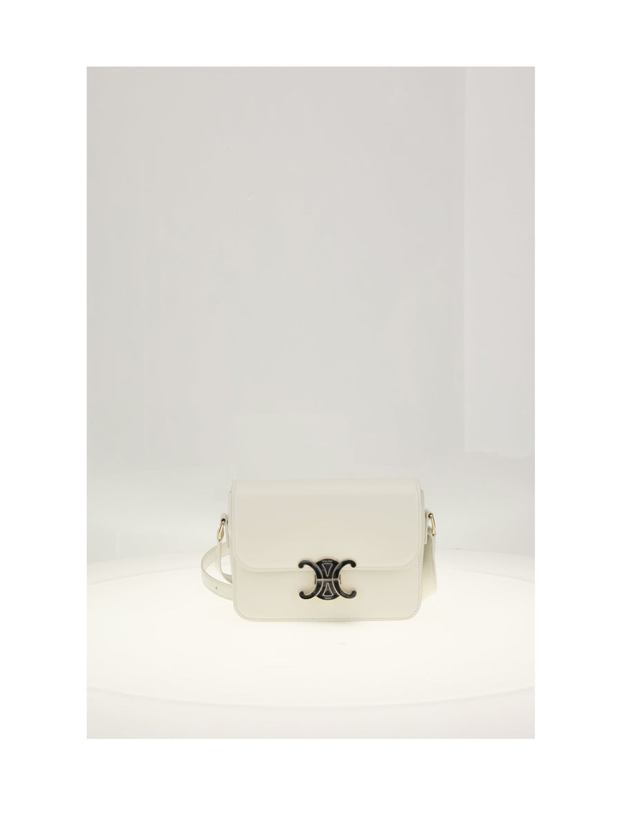 Celine Shoulder Bag — White Calf Leather (bos Taurus)