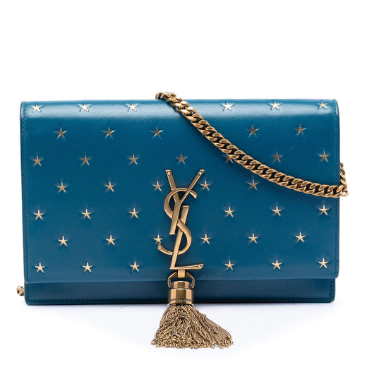 Calfskin Star Print Classic Monogram Kate Tassel Wallet on Chain - Image 1
