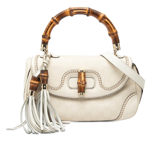 Medium GG Canvas New Bamboo Satchel - Image 1
