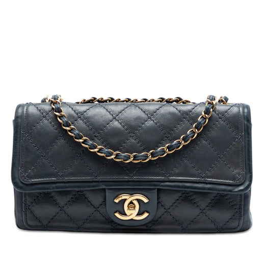 Medium CC Quilted Iridescent Calfskin Sheriff Star Flap - Image 1